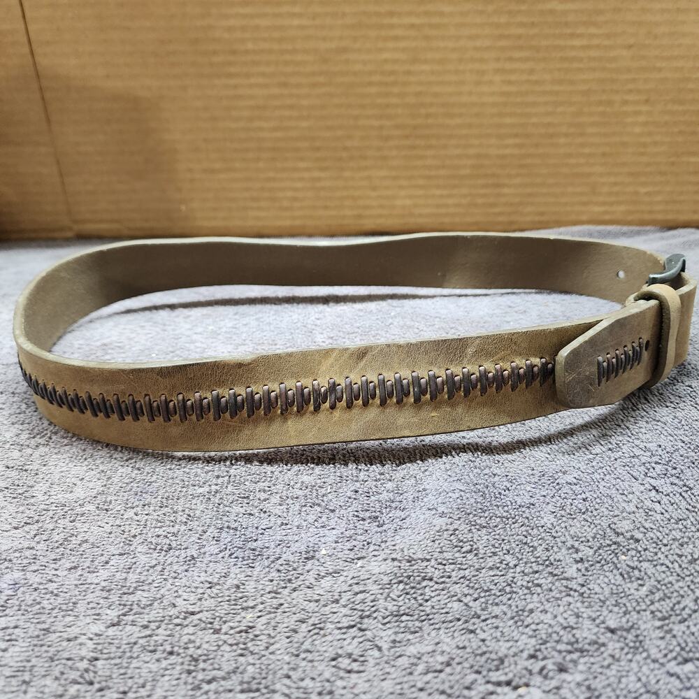 Men's brown Leather belt 34/36 Medium b48